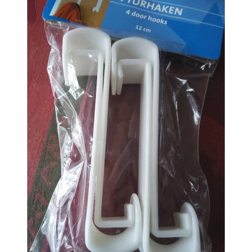 Lot de 4 crochets de porte en plastique