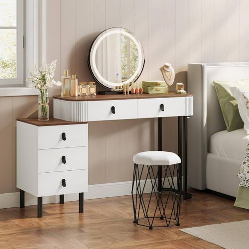 Woltu W0ITT7052 coiffeuse et ensemble de coiffeuses pour chambre à coucher