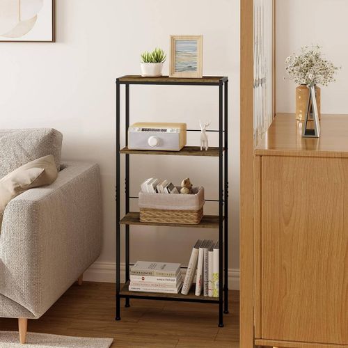 Woltu W0ITT2076 étagères Mural Panneaux MDF Marron