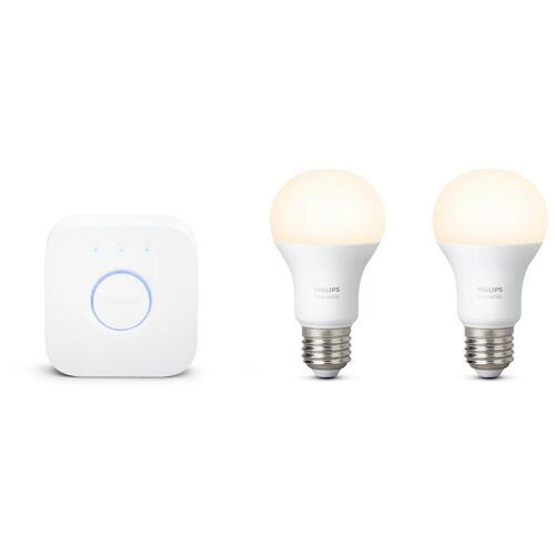Philips Hue White Kit De Démarrage : 2 Ampoules Connectées E27 (800)