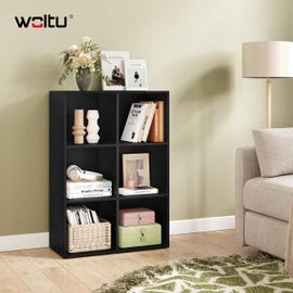 Woltu W0ATT0932 étagères Mural Bois Noir