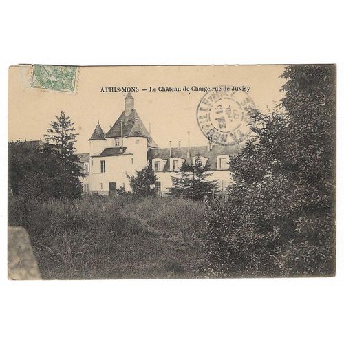 Carte Postale Athis-Mons , Le Château De Chaige Rue De Juvisy , 15 Avril 07 ( 1907 )