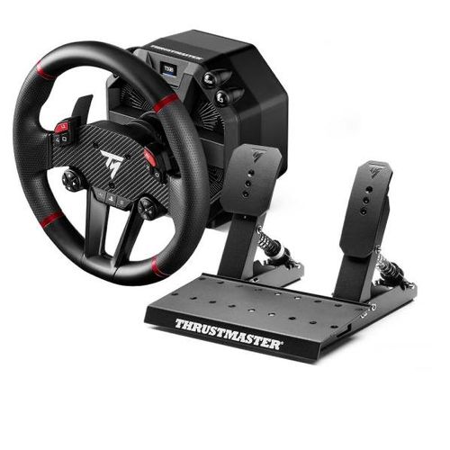 Thrustmaster T598 Noir, Rouge USB Volant + pédales Analogique/Numérique PC, PlayStation 4, PS5