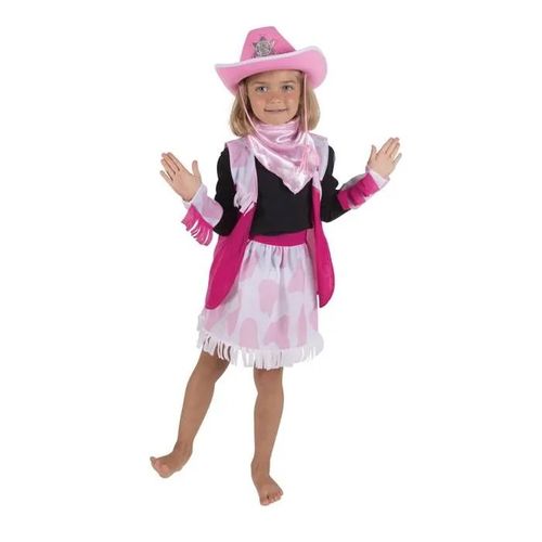 Ensemble Cowgirl - Ptit Clown - Enfant - Taille Unique - Couleur Rose