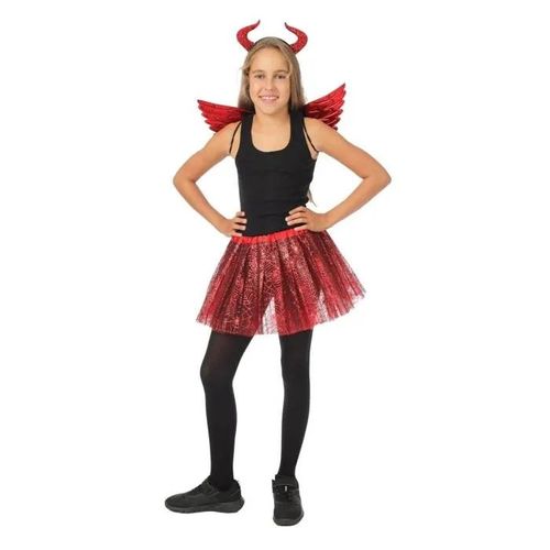 Set Jupe Tutu Diablotin - Ptit Clown - 23656 - Accessoire De Déguisement