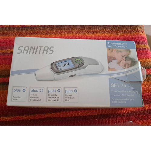 Sanitas Sft 75 , Thermomètre Frontal , Auriculaire