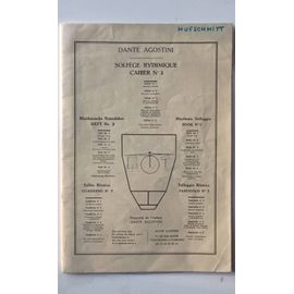 Dante Agostini, Solfège Rythmique, Cahier N 2