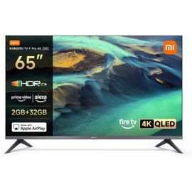 XIAOMI TV F Pro 65, 165 cm (65 Pouces), 4K UHD QLED, Smart TV, Fire TV, Contrôle Vocal Alexa, HDR10+, 60Hz avec 120Hz Game Boost Mode, MEMC, 2Go+32Go, Compatible avec AirPlay