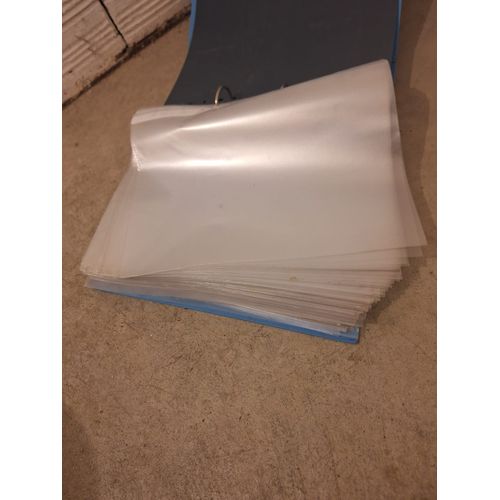 Lot De 200 Pochettes Perforées Transparentes A4, En Plastique Transparent