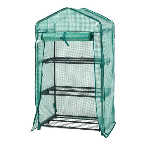 Serre De Jardin À 3 Niveaux 125 X 69 X 49 Cm Vert Helloshop26 03_0010540