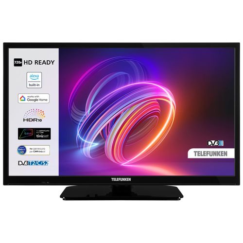 Telefunken TE24553B45V2DZ TV 24" HD Smart TV Wifi Noir 250 cd/m²