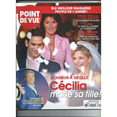 Point De Vue 14/05/2008 Pascal Sevran, Cécilia Marie Sa Fille, Jamel Debbouze & Mélissa Theuriau, Madonna, Robert Vallois, Richard Serra, Kylie Minogue, Frederik & Mary De Danemark, Émilie Dequenne