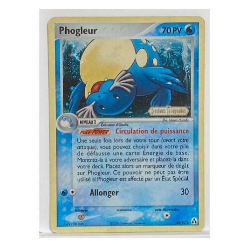 Pokemon Phogleur 43 / 92 Set Ex Créateurs De Légendes Holo