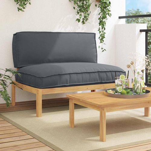 vidaXL Ensemble de Canapés avec coussin Anthracite 120 x 80 x 69 cm