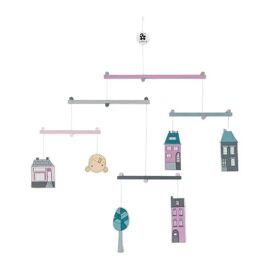 Sebra Baby Mobile En Bois Ville Fille