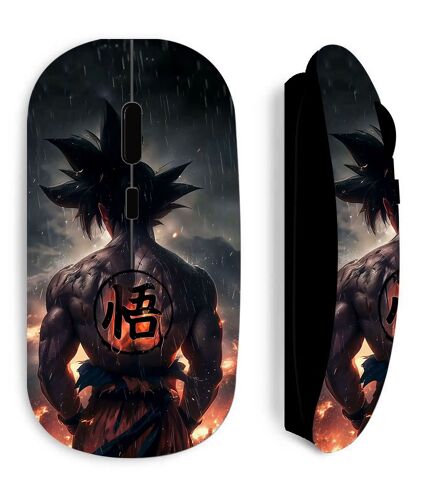 Souris noire Sans Fil Dragon Ball Goku Kanji sagesse fan art