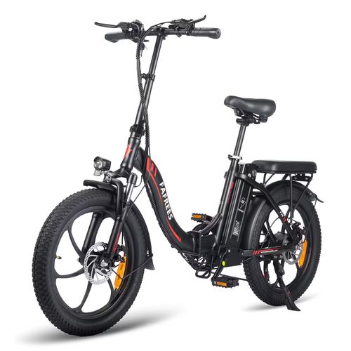 Fafrees F20 Vélo Électrique Pliable 20", Autonomie 100km, Moteur 250w, Vitesse Maximale 25km/H, Charge Maximale 130kg, Noir
