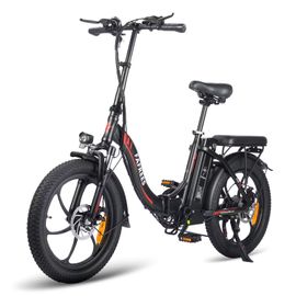 Fafrees F20 Vélo Électrique Pliable 20", Autonomie 100km, Moteur 250w, Vitesse Maximale 25km/H, Charge Maximale 130kg, Noir