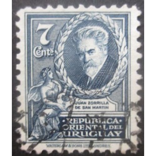Uruguay N°461 Poète De San Martin Oblitéré