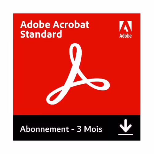 Adobe Acrobat Standard - Pc/Mac - 3 Mois - Clé Licence À Télécharger - Livraison Rapide 7/7j