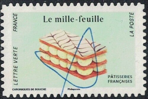France 2024 Oblitéré Used Pâtisseries Françaises Le Mille-Feuille Y&T Fr 2484 Su