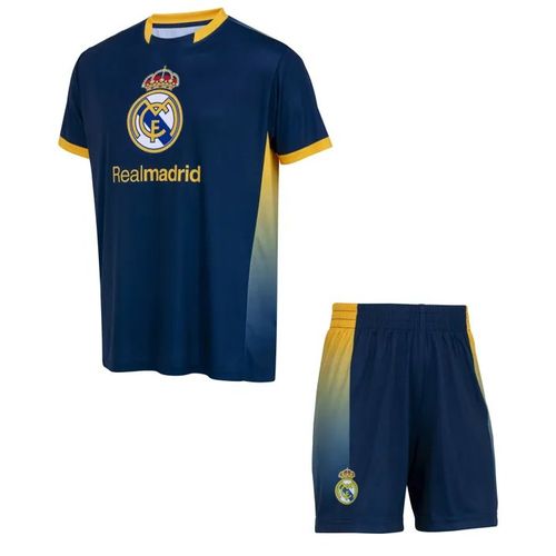 10 Ans - Ensemble Football - Real Madrid - Maillot Short - Bleu - Enfant - Manches Courtes