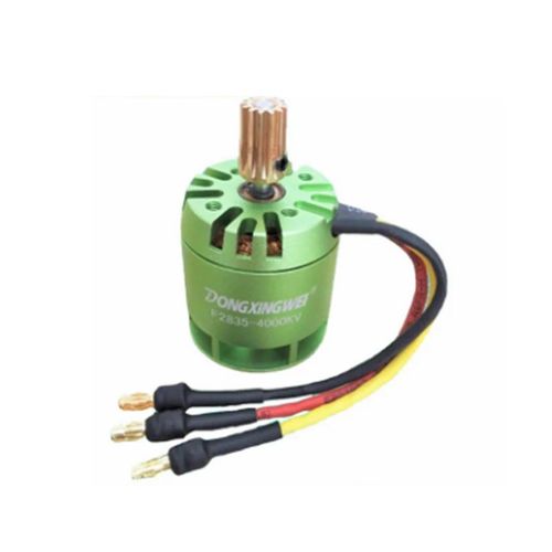 Moteur Sans Balais Dongxingwei F2835 4000kv 11.1v Pour Hélicoptère Rc De Classe 450