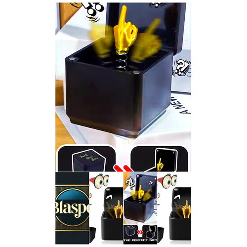 Boîte Surprise Humoristique – Boîte Cadeau avec Main Farceuse à Ressort