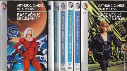 Base Venus (Intégrale En 6 Vol.) D'Arthur C. Clarke & Paul Preuss - 1. Point De Rupture - 2. Maelström - 3. Cache-Cache - 4. Méduse - 5. La Lune De Diamant - 6. Les Lumineux