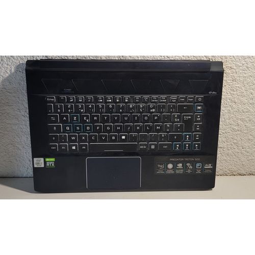 Acer PREDATOR TRITON 500 PT515-52 75XW repose poignet et plasturgie base complète