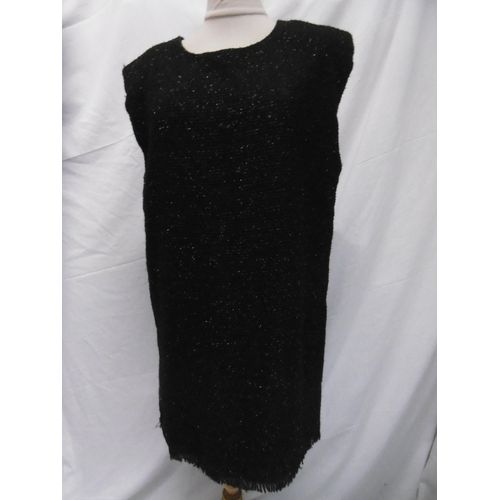 Kiabi Robe Noire Lamé Argent T 40