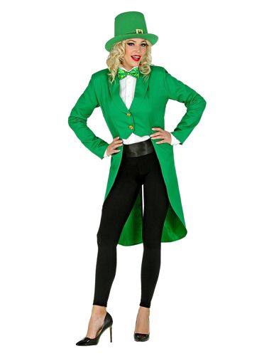 Veste Queue De Pie Verte St Patrick Femme - Taille: M