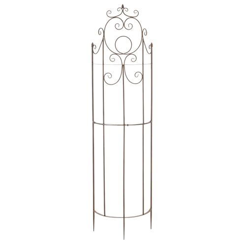 Treillis De Jardin Pour Plantes Grimpantes Tuteur Pour Rosiers En Métal Marron Vieilli 10_0003885