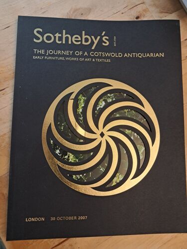 Sotheby'S The Journey Of A Cotswold Antiquarian - 30 Octobre 2007