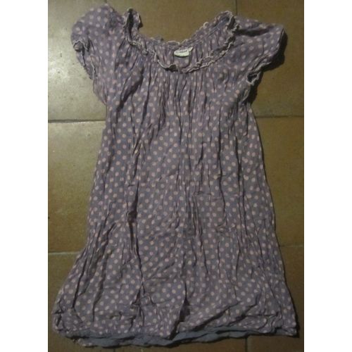 Robe Violette À Pois Taille 2 /36 Au Hasard D'Un Voyage