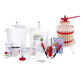 Kit pour faire son vin - ICH-ZAPFE.DE - MAXI - Pressoir à fruit 12L - Instructions en allemand