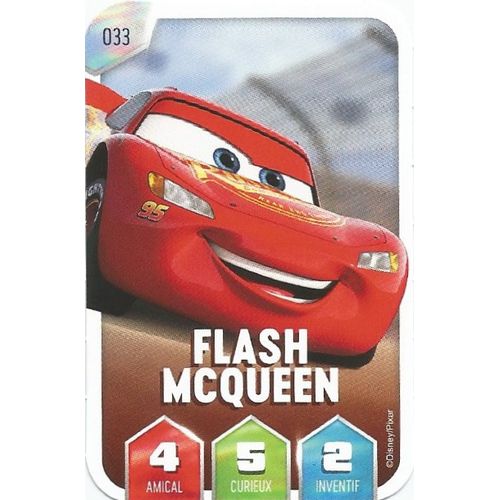 Carte La Magie De Disney Leclerc 2025. Cars. Flash Mc Queen N° 033