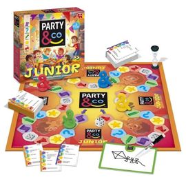 Jeu De Société Éducatif - Party & Co - Party & Co Junior - Multicolore - 8+ - 560 Épreuves - 30 Min De Jeu - 1 Joueur