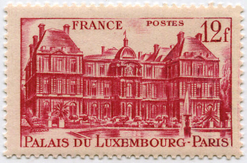 France 1948, Très Beau Timbre Neuf** Luxe Yvert 803, Palais Du Luxembourg 12 F Rouge Carminé.