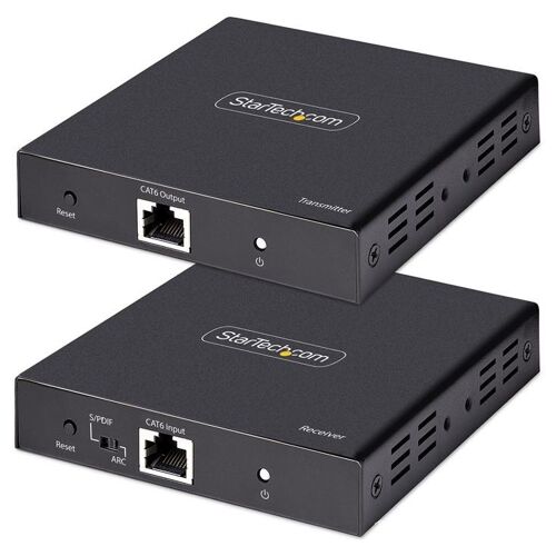 StarTech.com Extendeur HDMI 4K sur Câble CAT5/CAT6 - 4K60Hz, Audio S/PDIF - Rallonge vidéo/audio/infrarouge - HDMI - plus de CAT 5/5e/6/6a - jusqu'à 70 m