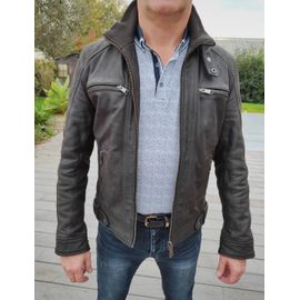 Blouson Homme 100 % Cuir De Vachette - Marque Devred