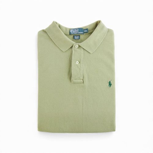 Reconditionné - Polo Manches Courtes Homme Kaki - Taille 2xl - Homme - Kaki