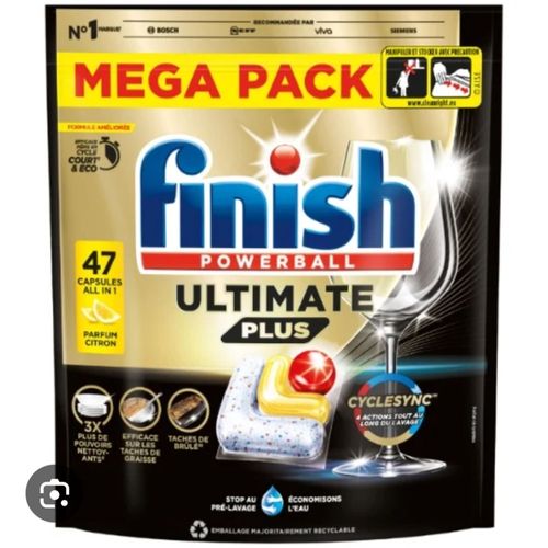 Capsules lave vaisselle FINISH powerball ultimate plus