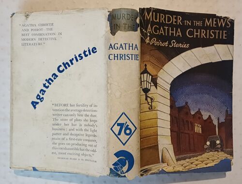Agatha Christie Murder In The Mews Odhams 1938 Avec Jaquette Dust Jacket