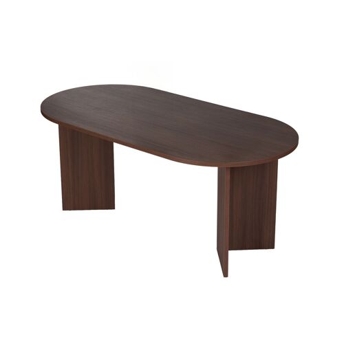 Table à manger en bois "Sablin" - 180 x 89 x 75 cm - Noyer