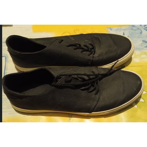 Paire De Chaussures - Homme - En Toile - " Cardiff " - Bleues - A Lacets - Taille 41