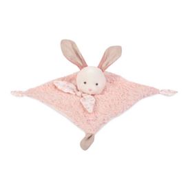 Doudou lapin bio Doudou et Compagnie botanique rose jouet bébé naissance comforter bunny baby 