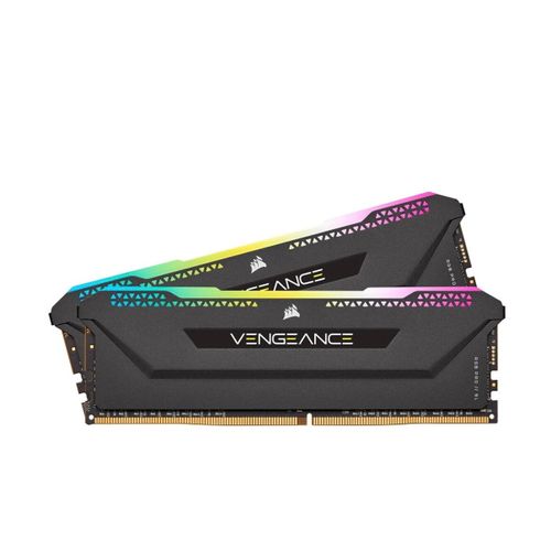 Kit de mémoire VENGEANCE RGB PRO SL 16 GO (2 x 8 GO) DDR4 DRAM 3 200 MHz C16 – Noir
