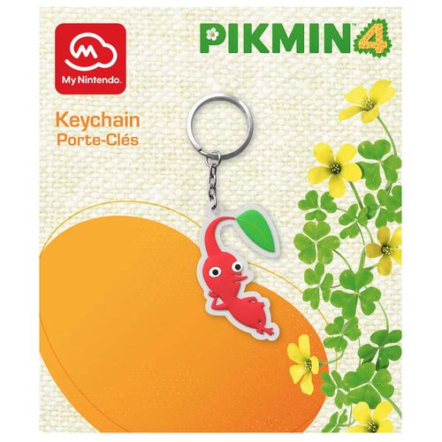 Porte-Clés 3d Pikmin Rouge Officiel Nintendo En Caoutchouc Pikmin 4