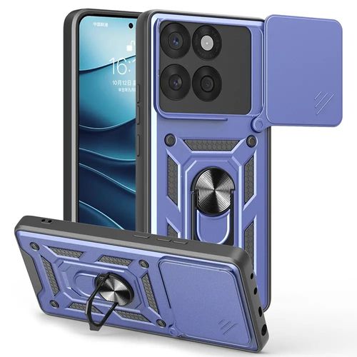 Coque pour Motorola Edge 60 / 60 Fusion 5G - housse etui rigide anti choc + film ecran - BLEU FONCE